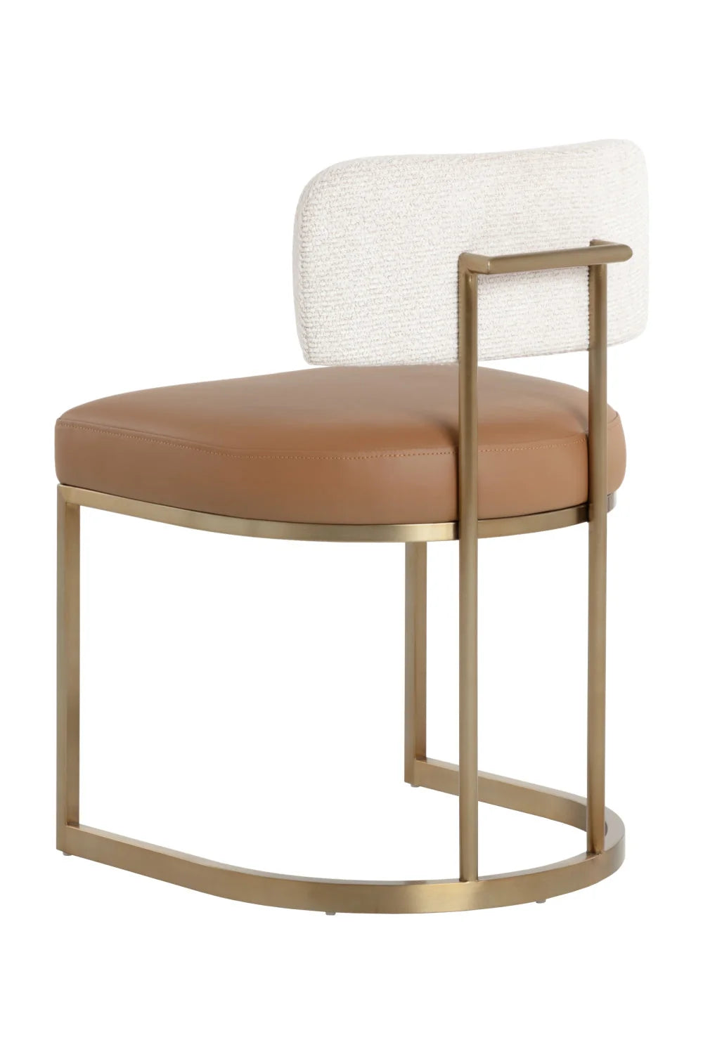 Luxury Two-Toned Cantilevered Dining Chair European Style for Villa