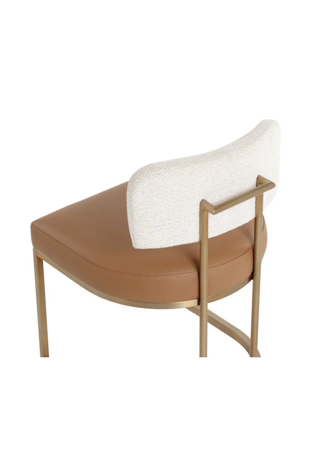 Luxury Two-Toned Cantilevered Dining Chair European Style for Villa