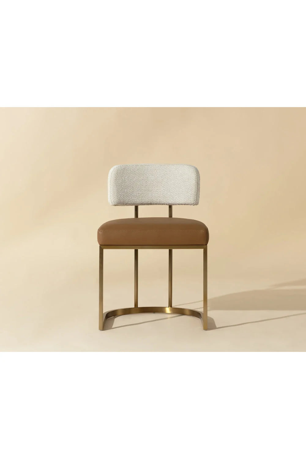 Luxury Two-Toned Cantilevered Dining Chair European Style for Villa