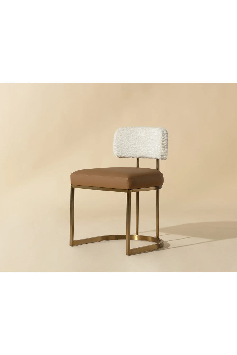 Luxury Two-Toned Cantilevered Dining Chair European Style for Villa