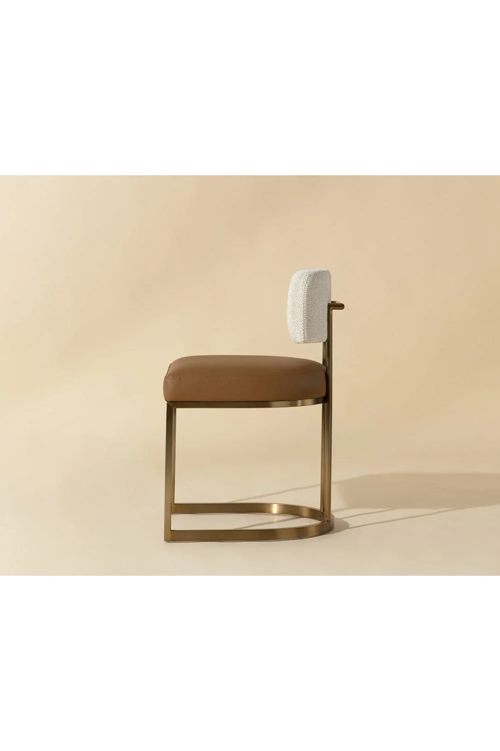 Luxury Two-Toned Cantilevered Dining Chair European Style for Villa