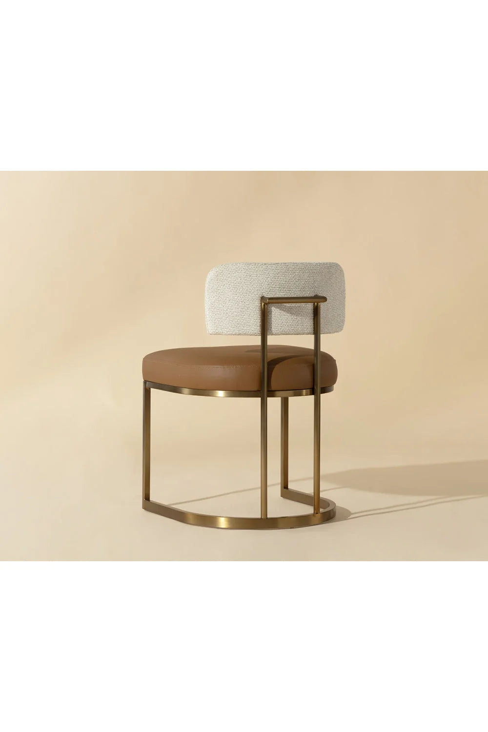 Luxury Two-Toned Cantilevered Dining Chair European Style for Villa