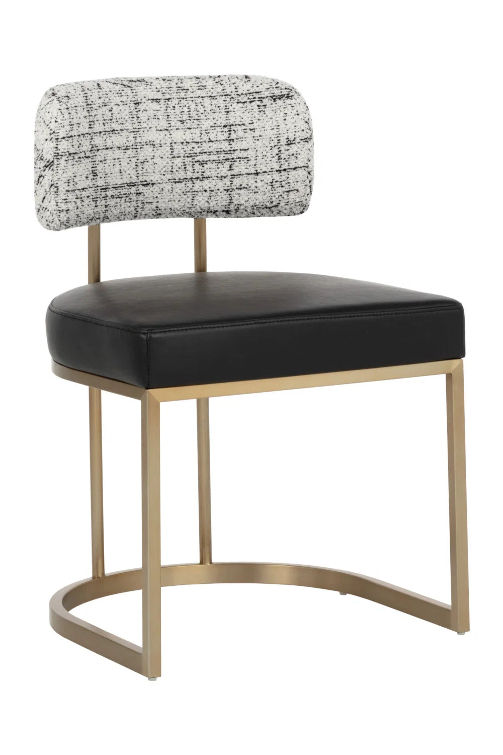 Luxury Two-Toned Cantilevered Dining Chair European Style for Villa