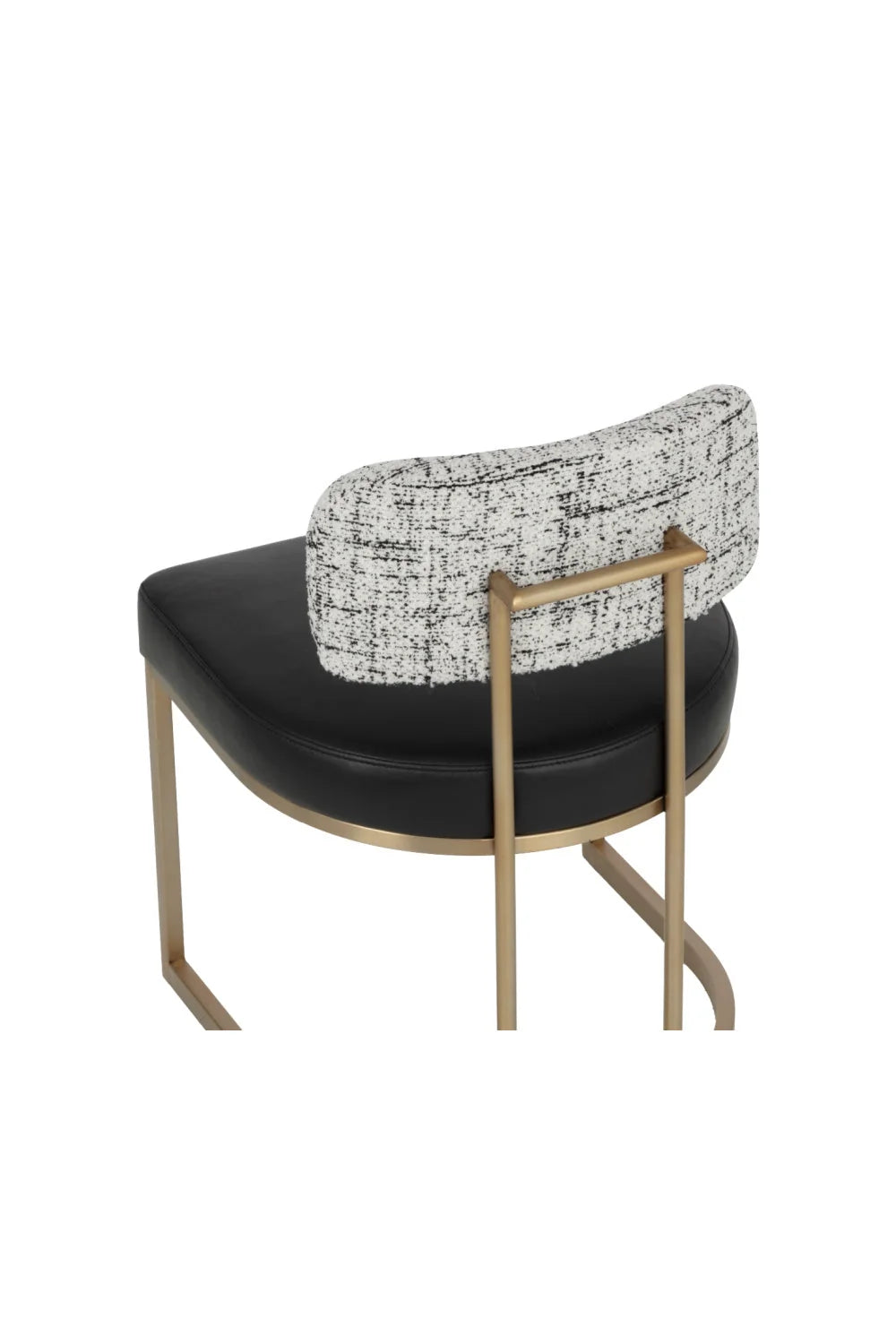 Luxury Two-Toned Cantilevered Dining Chair European Style for Villa
