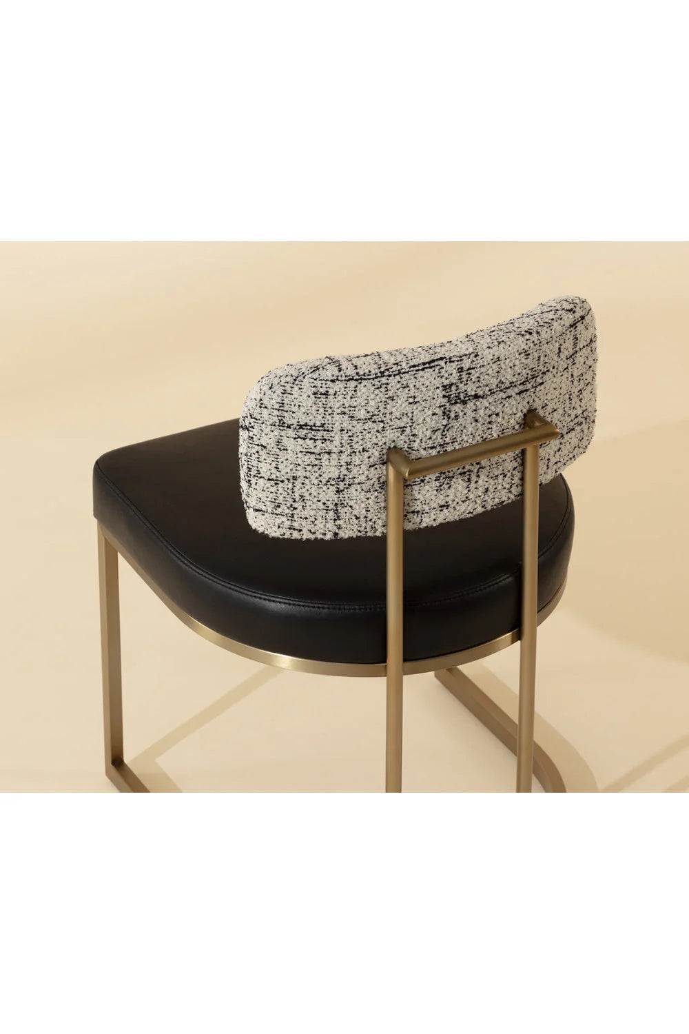 Luxury Two-Toned Cantilevered Dining Chair European Style for Villa