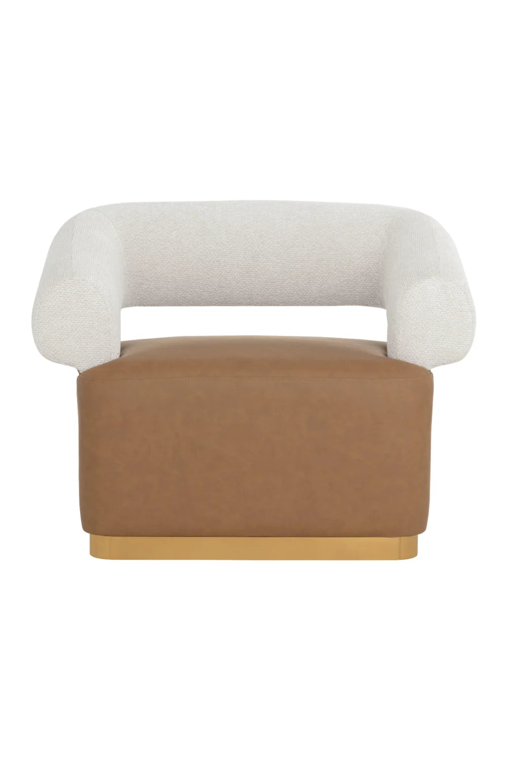 Luxury Two-Toned Swivel Lounge Chair Modern Italian Style for Villa