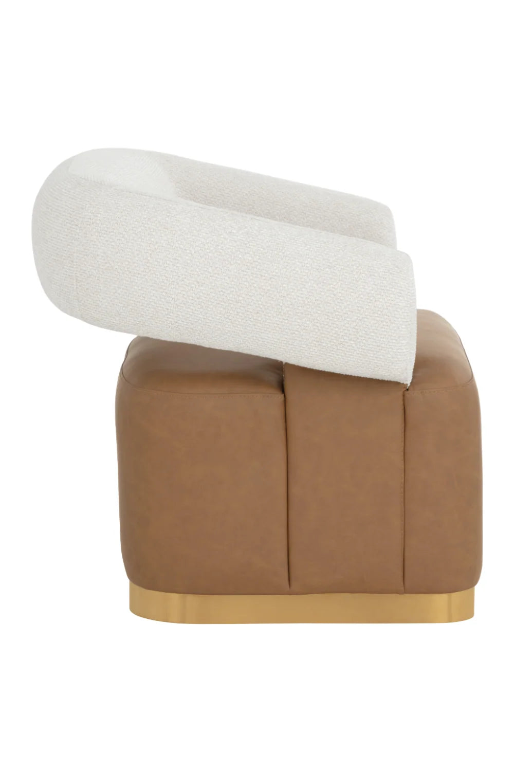 Luxury Two-Toned Swivel Lounge Chair Modern Italian Style for Villa