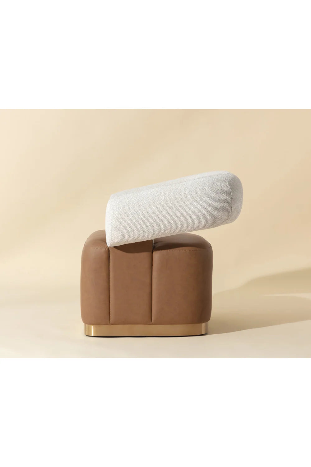 Luxury Two-Toned Swivel Lounge Chair Modern Italian Style for Villa