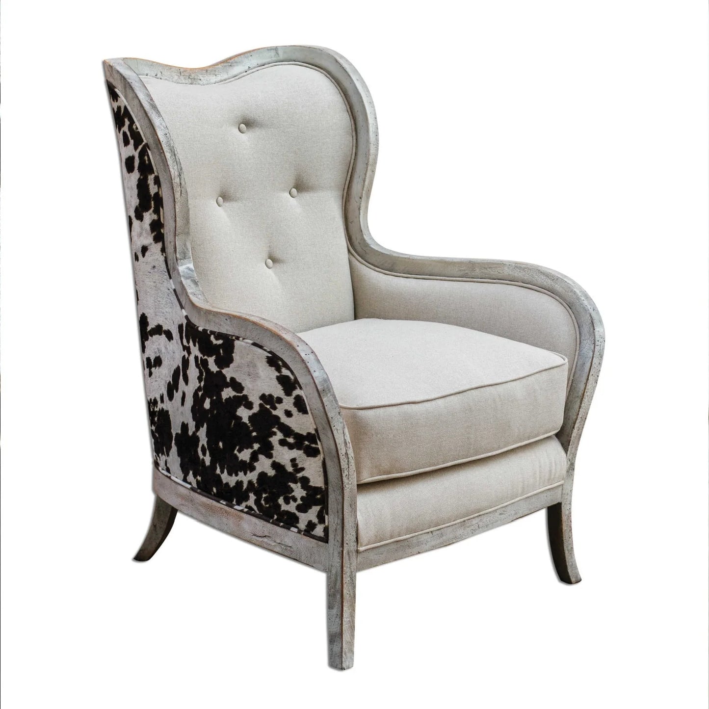 Luxury Two-Toned Velvet Lounge Chair Modern Italian Style for Villa