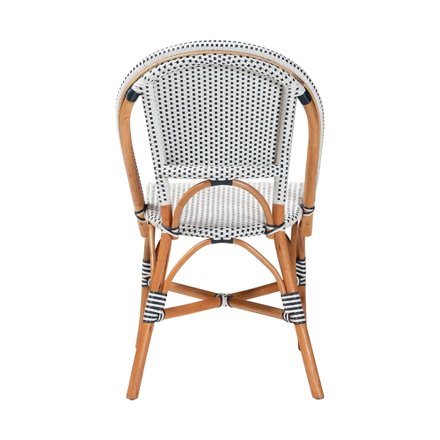 Luxury Two-Toned Weaving Modern Dining Chair European Style for Villa