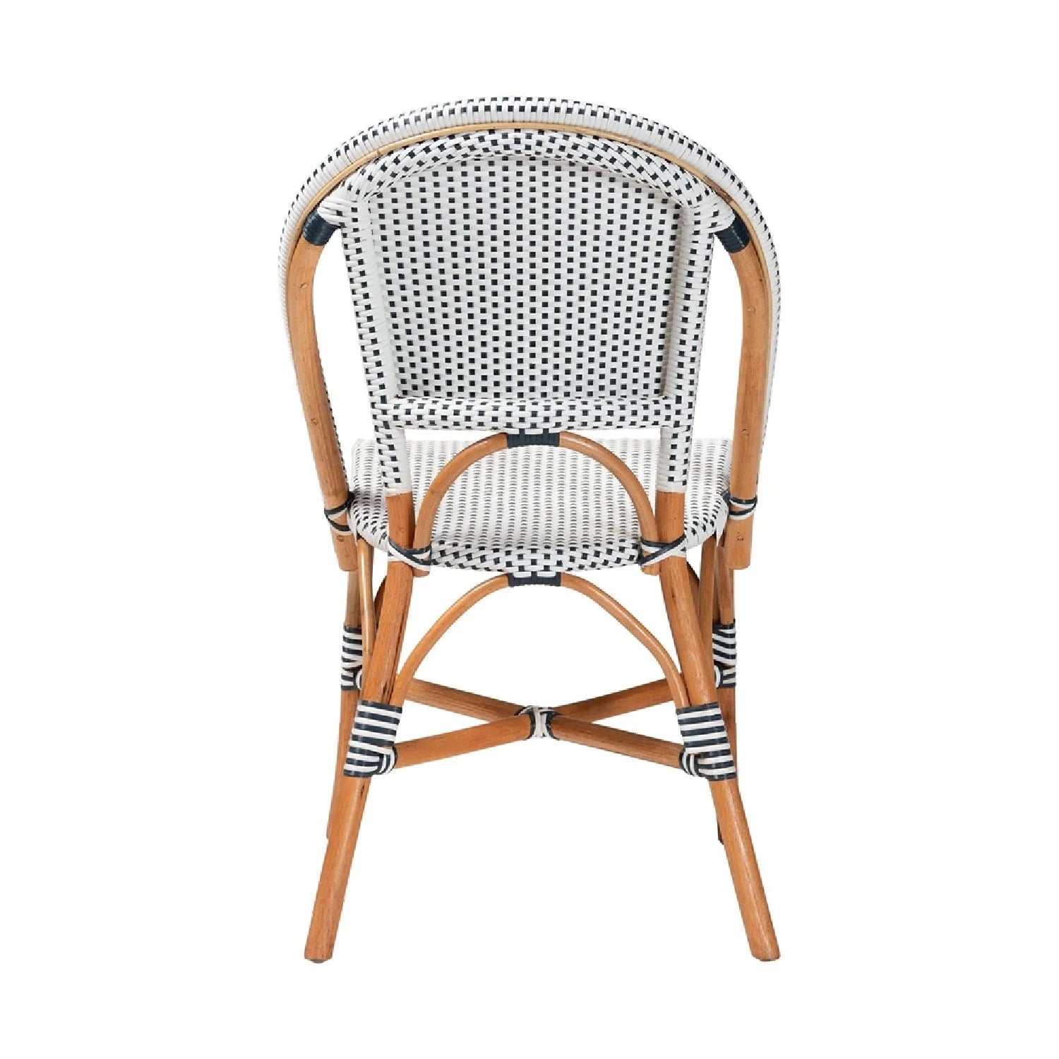 Luxury Two-Toned Weaving Modern Dining Chair European Style for Villa