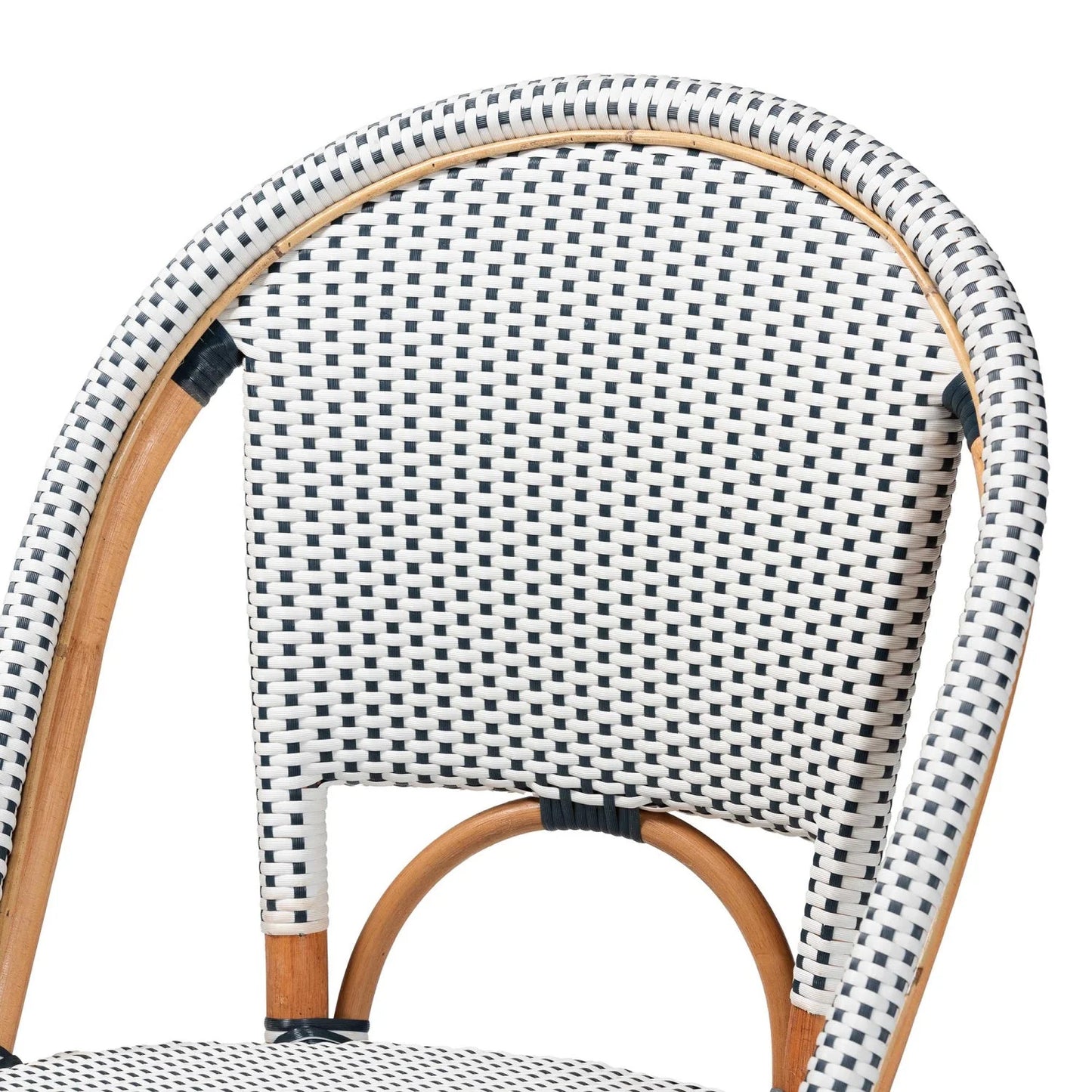 Luxury Two-Toned Weaving Modern Dining Chair European Style for Villa