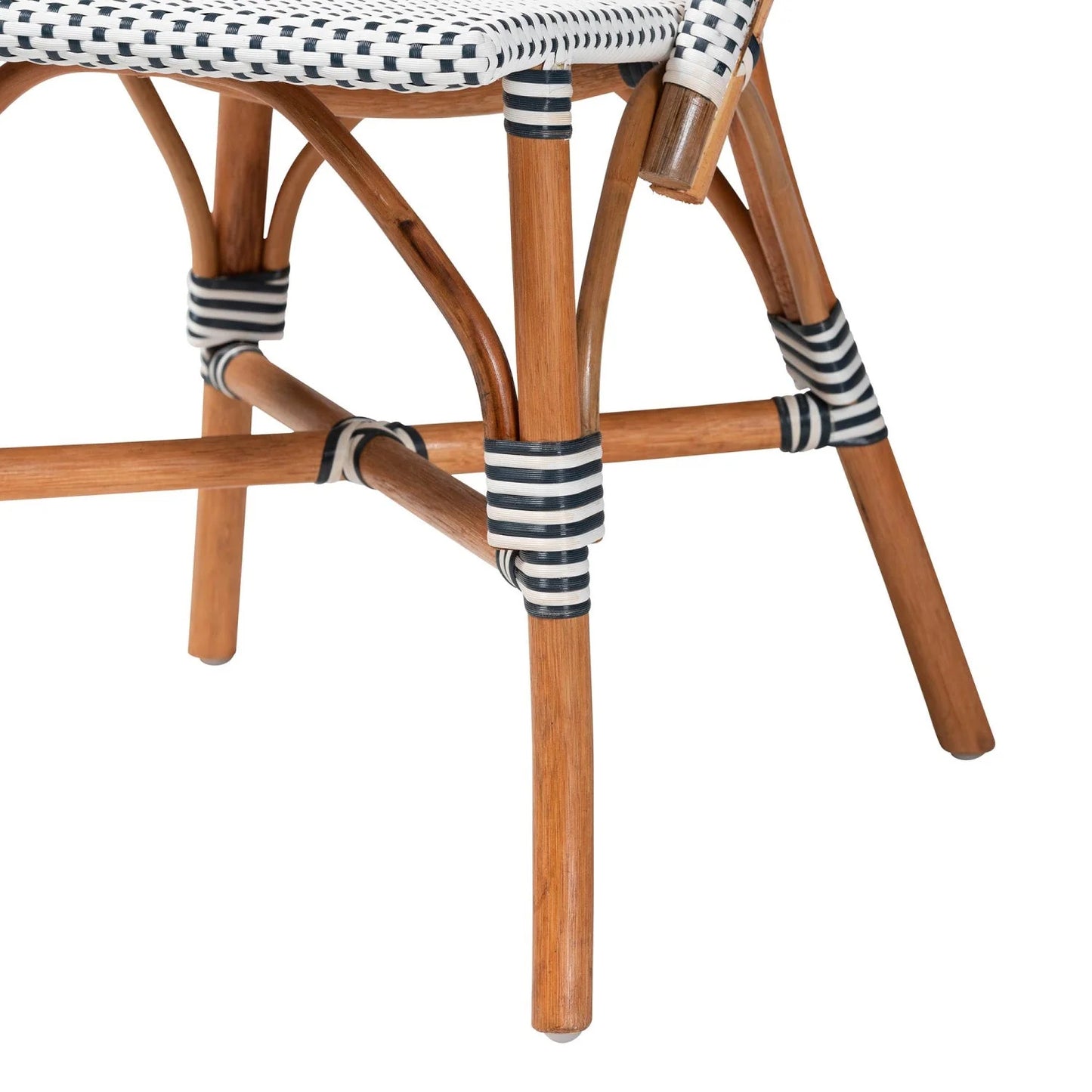 Luxury Two-Toned Weaving Modern Dining Chair European Style for Villa
