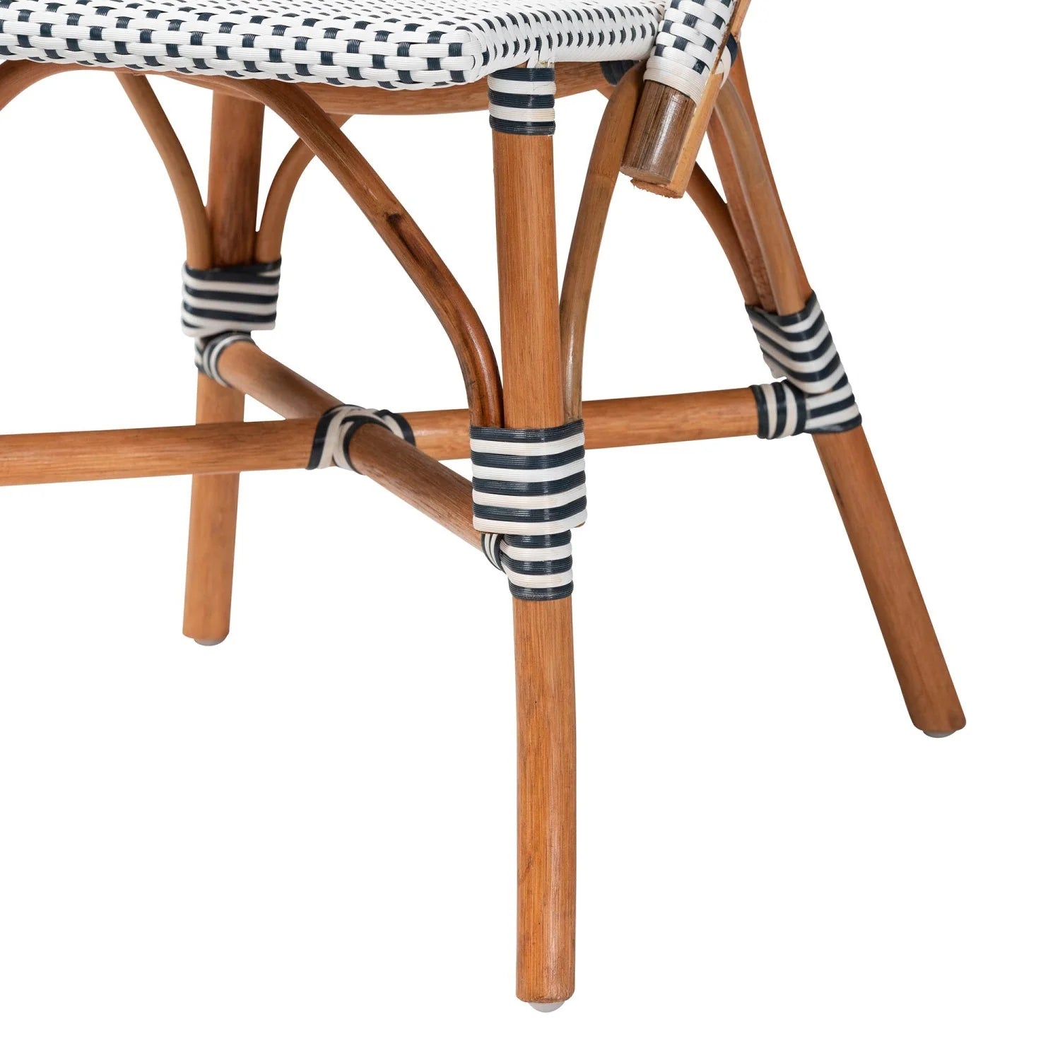Luxury Two-Toned Weaving Modern Dining Chair European Style for Villa
