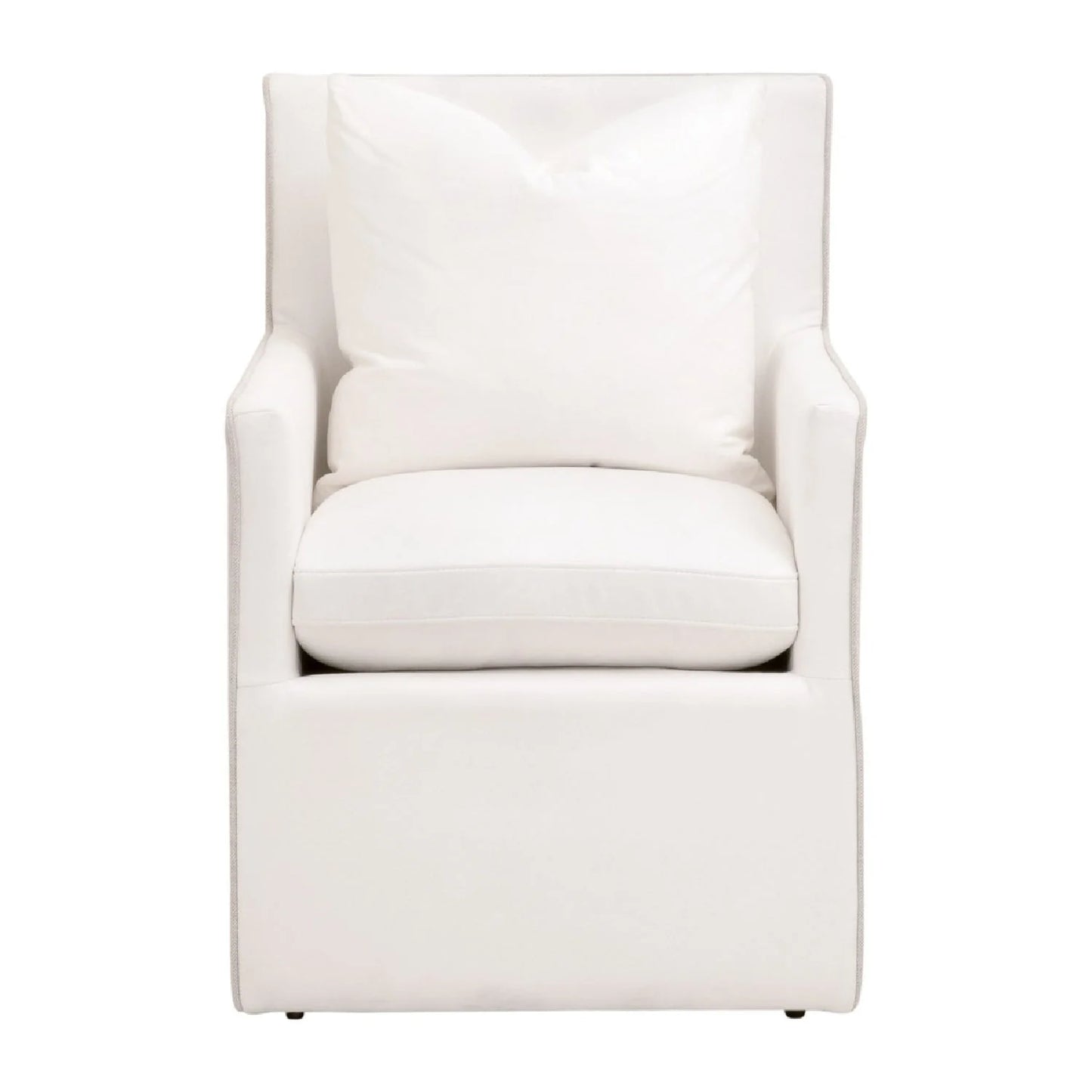 Luxury Two-Toned Wheeled Lounge Chair Modern Italian Style for Villa