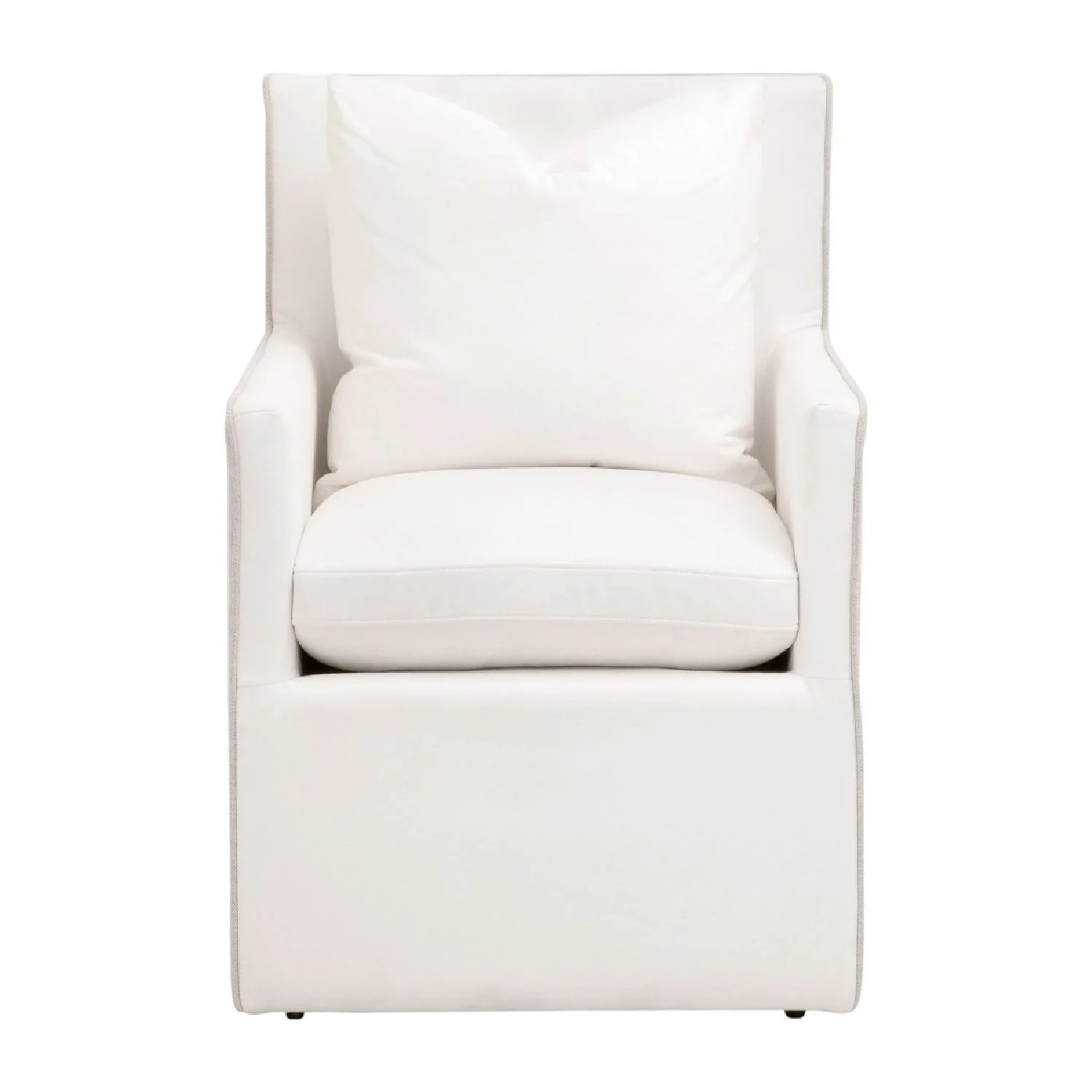 Luxury Two-Toned Wheeled Lounge Chair Modern Italian Style for Villa