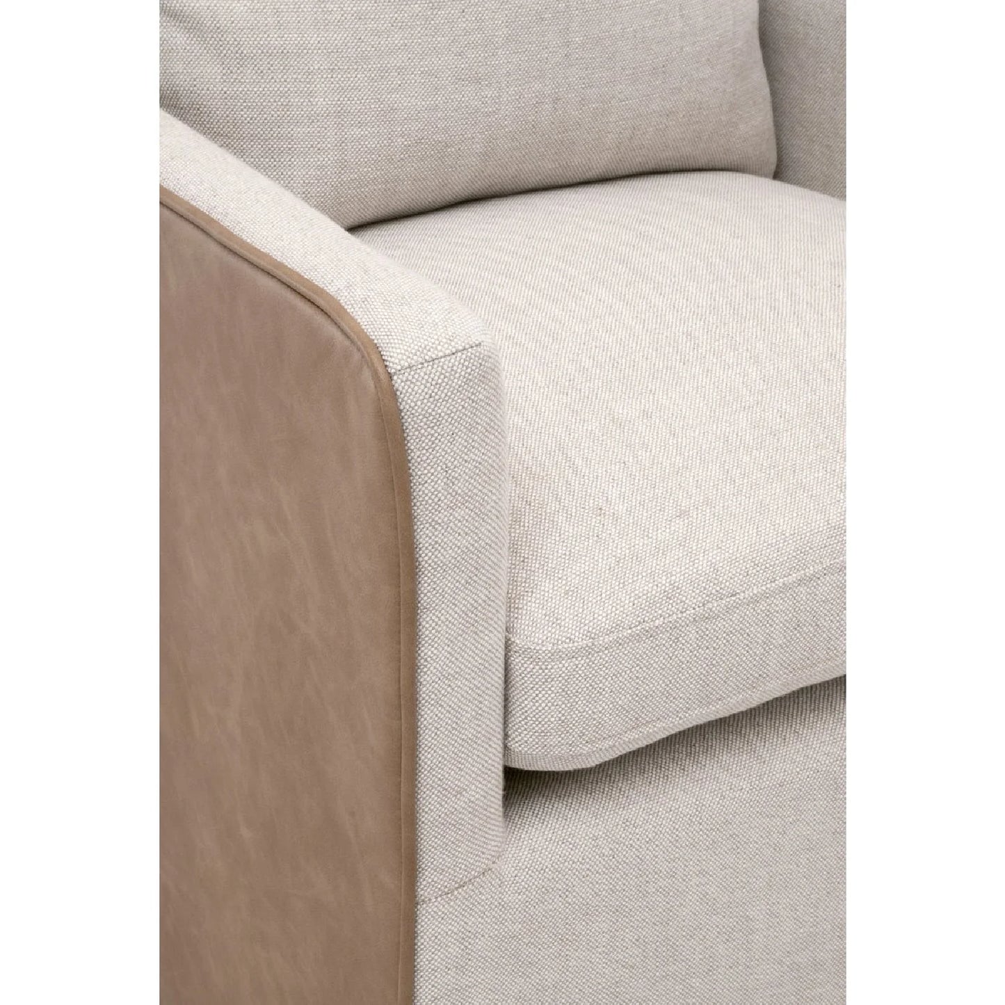 Luxury Two-Toned Wheeled Lounge Chair Modern Italian Style for Villa