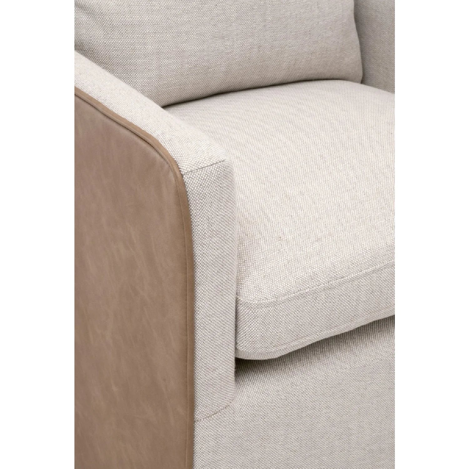 Luxury Two-Toned Wheeled Lounge Chair Modern Italian Style for Villa