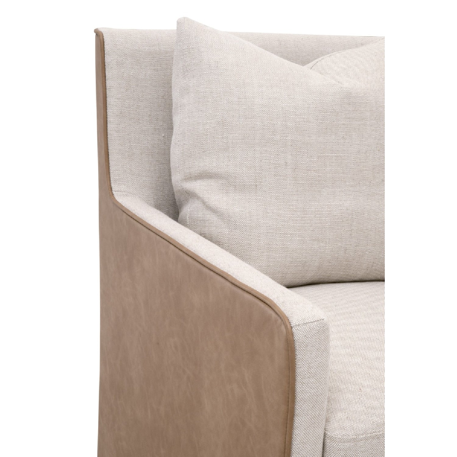 Luxury Two-Toned Wheeled Lounge Chair Modern Italian Style for Villa