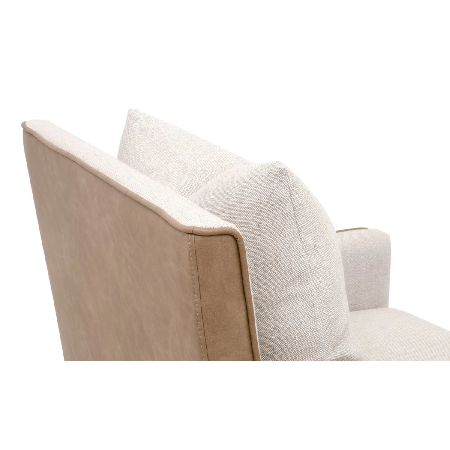 Luxury Two-Toned Wheeled Lounge Chair Modern Italian Style for Villa