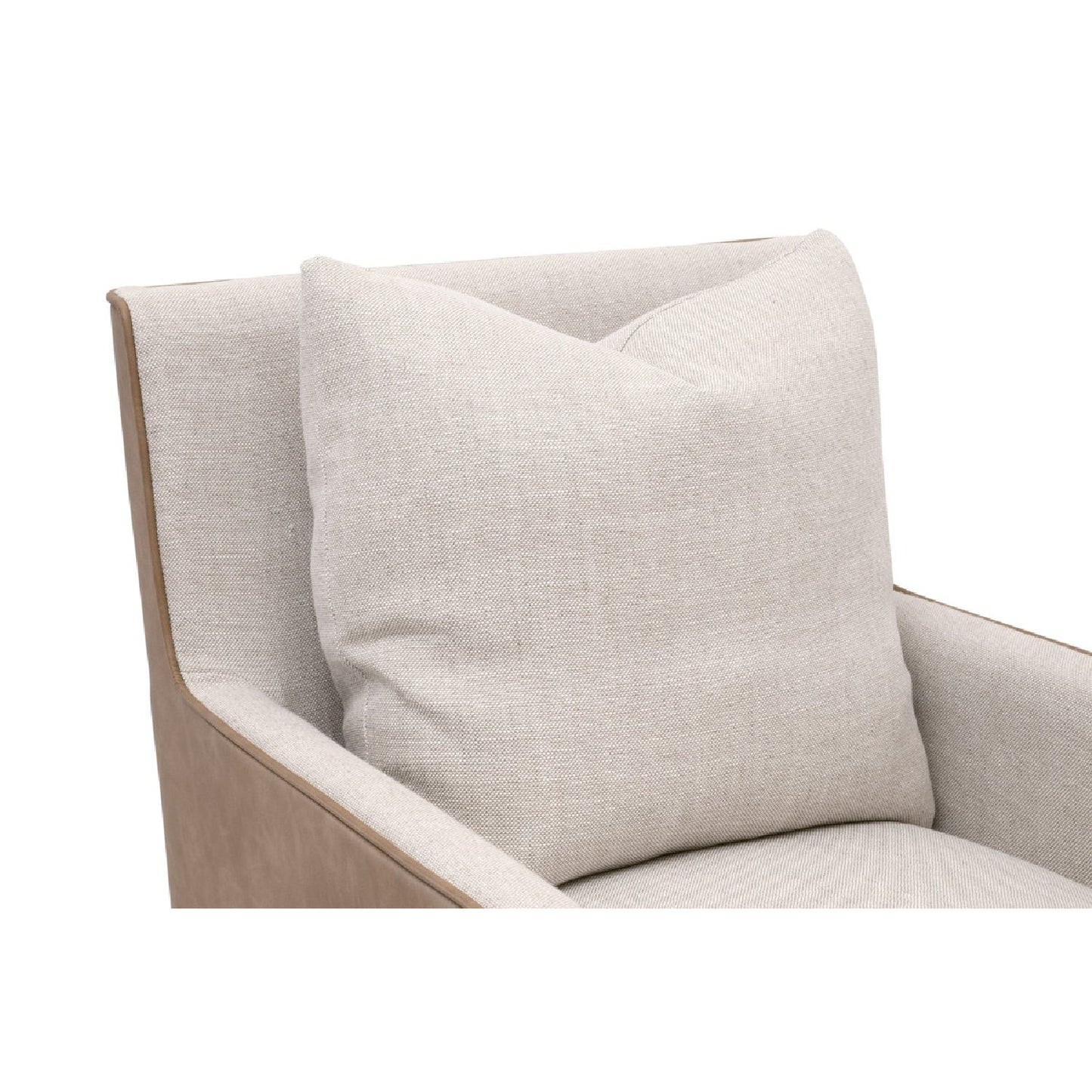 Luxury Two-Toned Wheeled Lounge Chair Modern Italian Style for Villa
