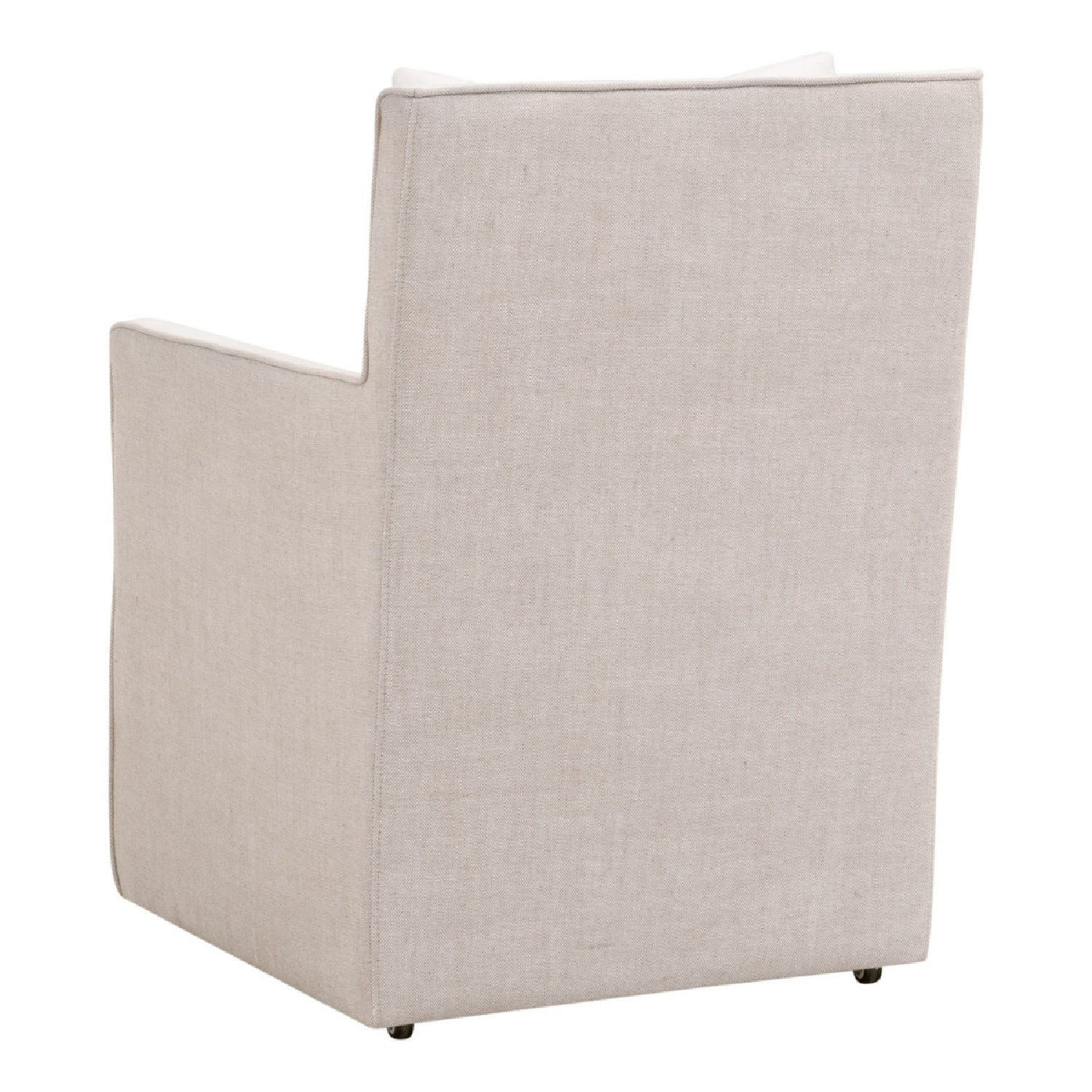 Luxury Two-Toned Wheeled Lounge Chair Modern Italian Style for Villa