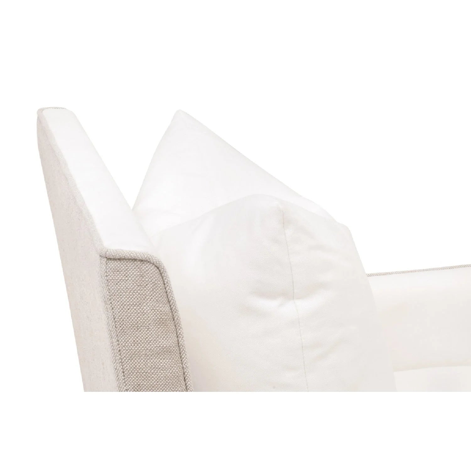 Luxury Two-Toned Wheeled Lounge Chair Modern Italian Style for Villa