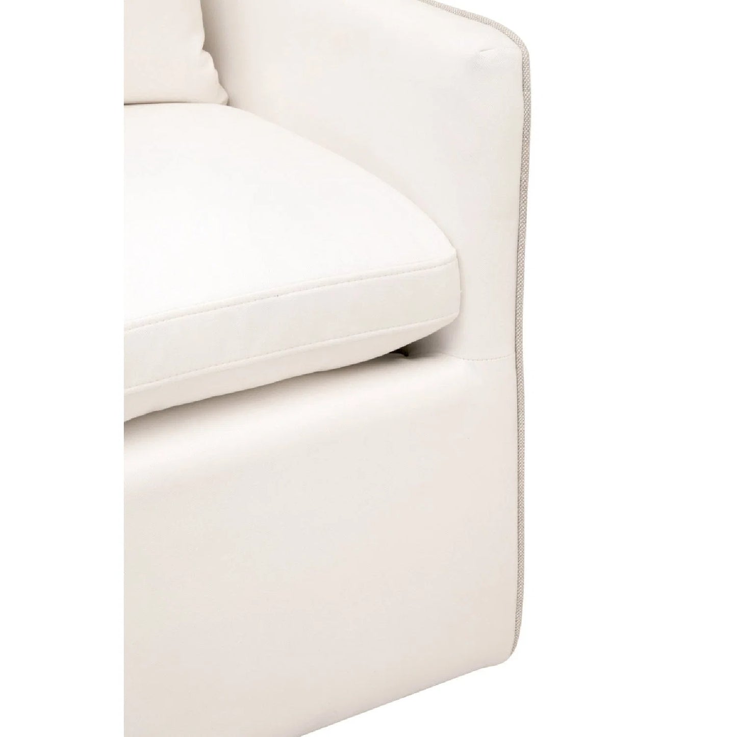 Luxury Two-Toned Wheeled Lounge Chair Modern Italian Style for Villa