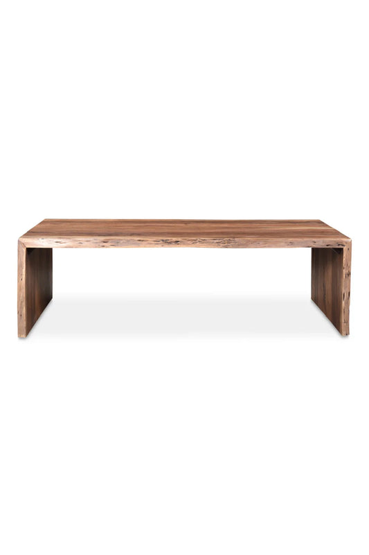 Luxury Tyrell Acacia Wood Coffee Table Modern Italian Style for Villa
