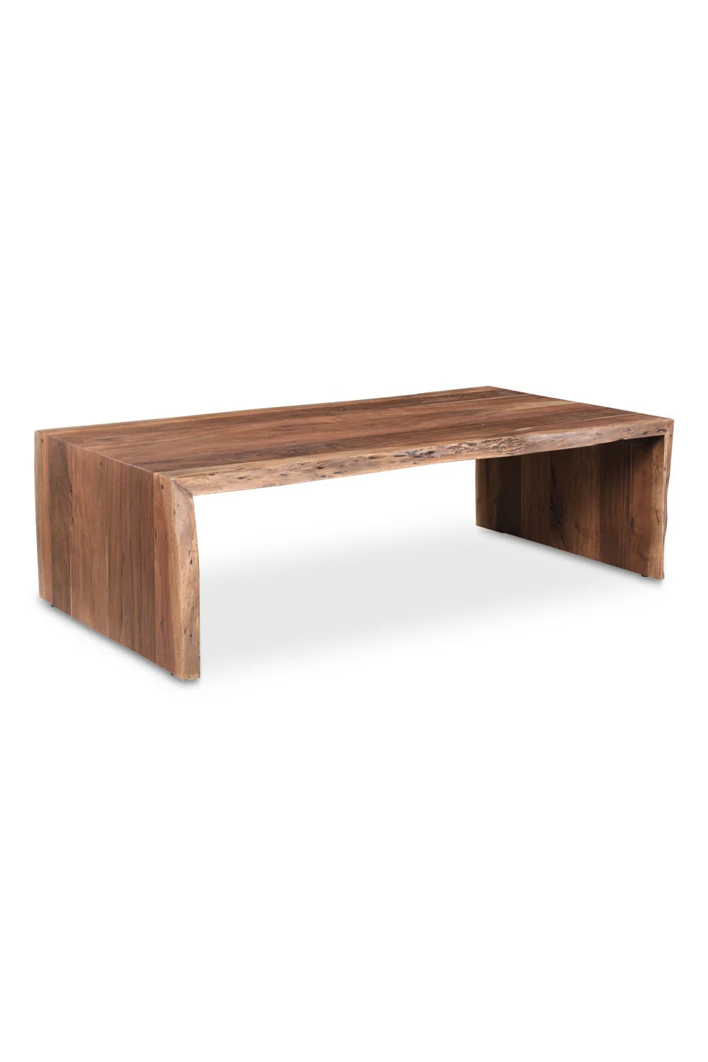 Luxury Tyrell Acacia Wood Coffee Table Modern Italian Style for Villa