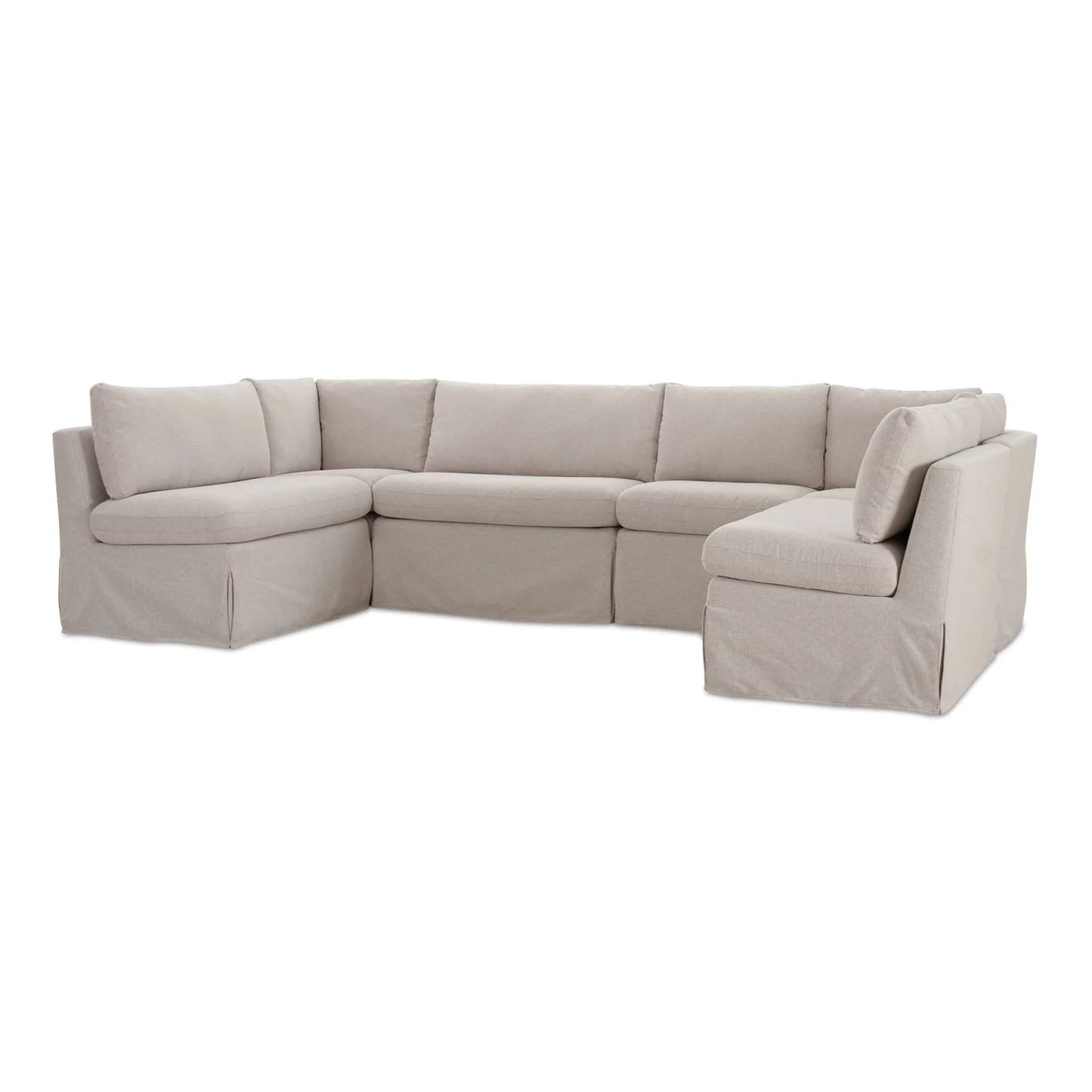 Luxury U-Shaped Dining Banquette Modern Italian Style for Villa