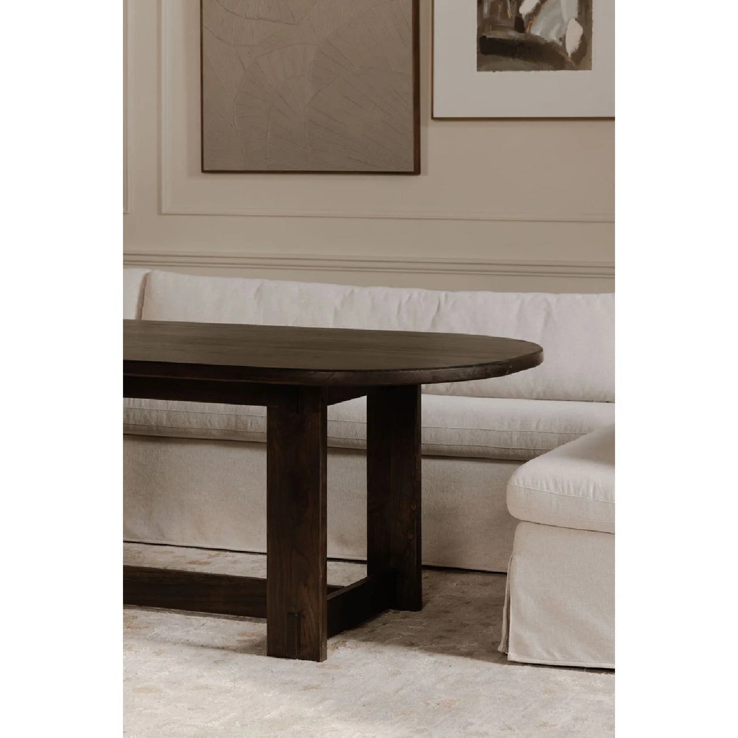 Luxury U-Shaped Dining Banquette Modern Italian Style for Villa