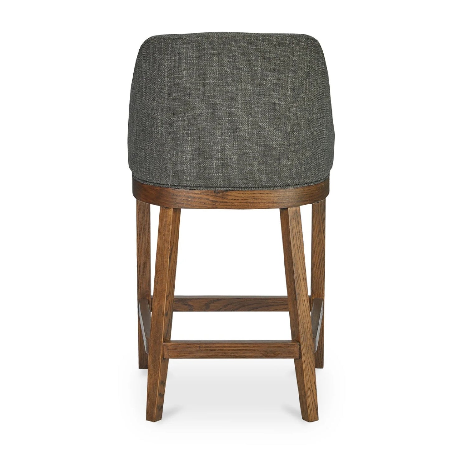 Luxury Upholstered Curved Counter Stool European Style for Villa
