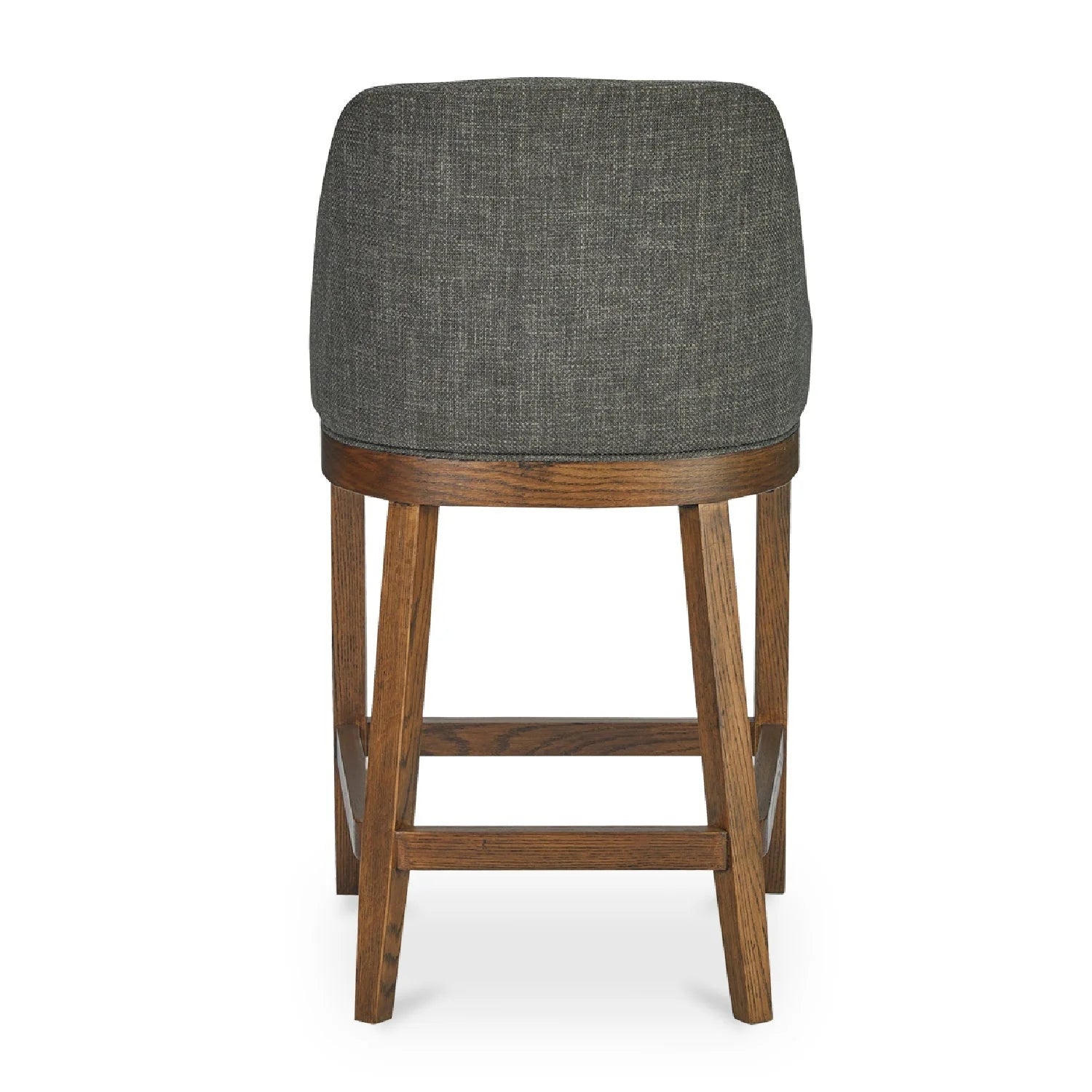 Luxury Upholstered Curved Counter Stool European Style for Villa