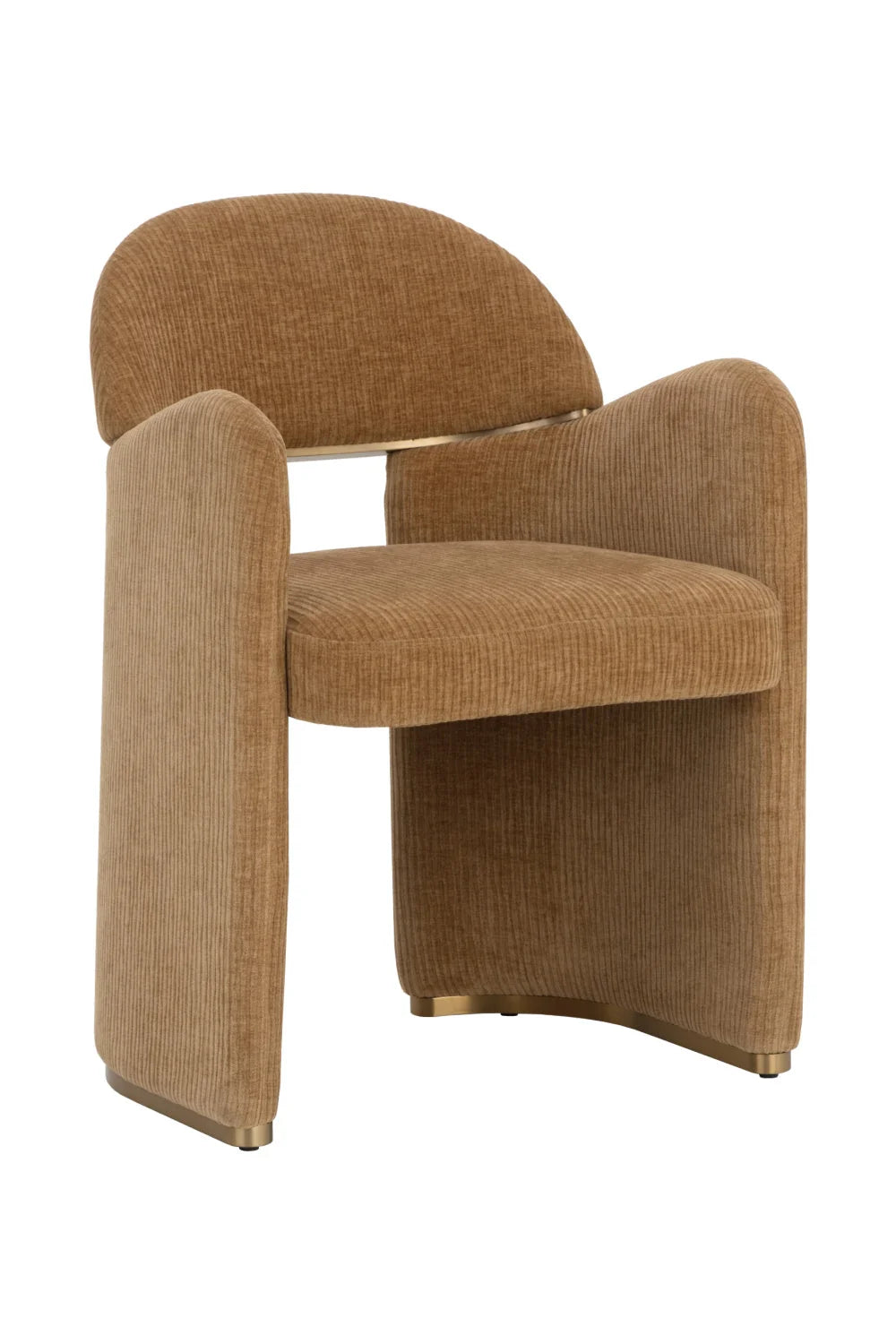Luxury Upholstered Fabric Modern Dining Armchair European Style for Villa