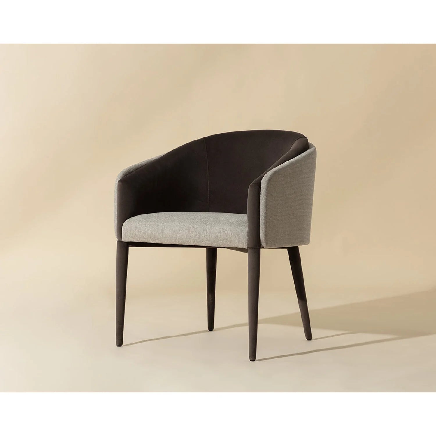 Luxury Upholstered Fabric Modern Dining Armchair European Style for Villa