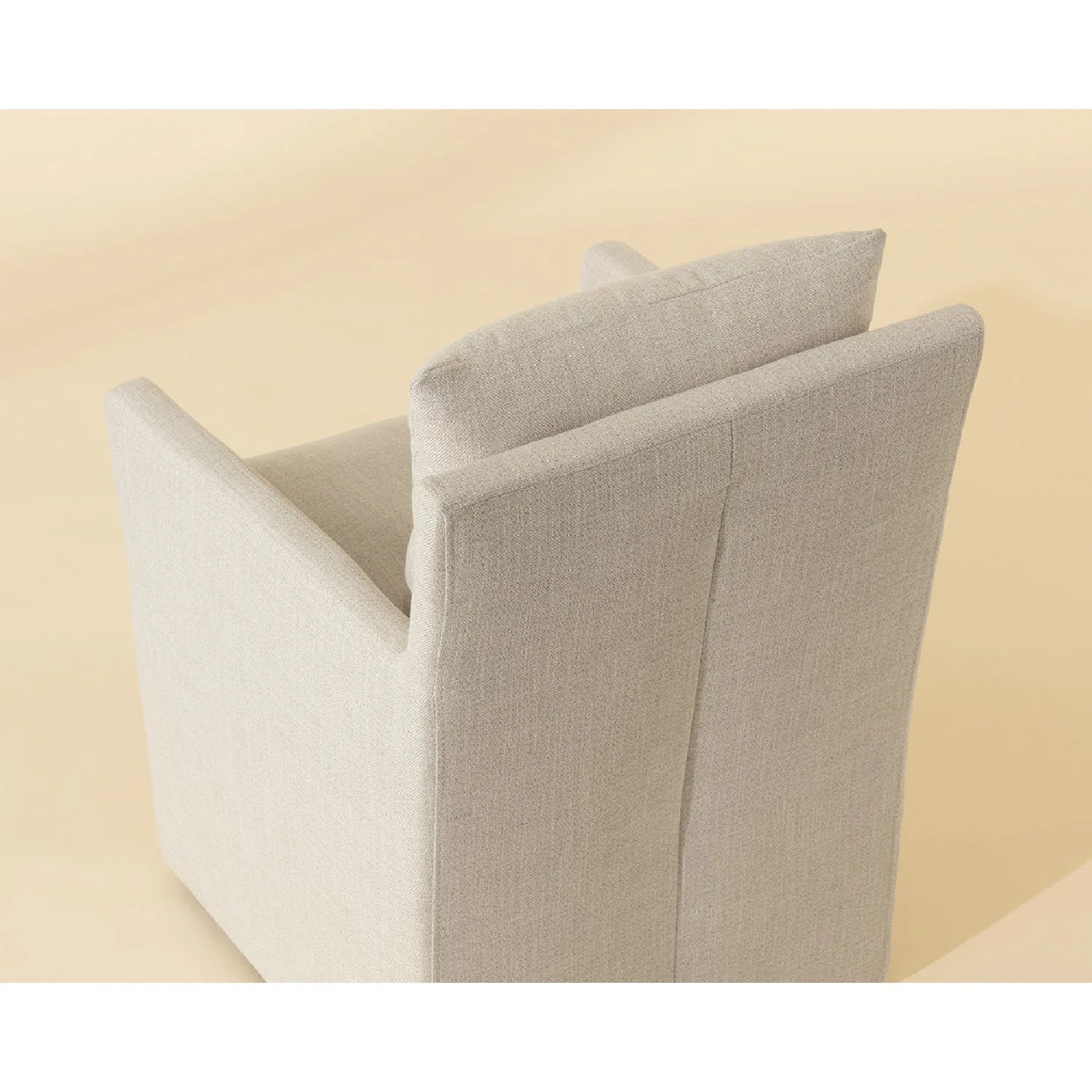 Luxury Upholstered Fabric Modern Dining Armchair European Style for Villa