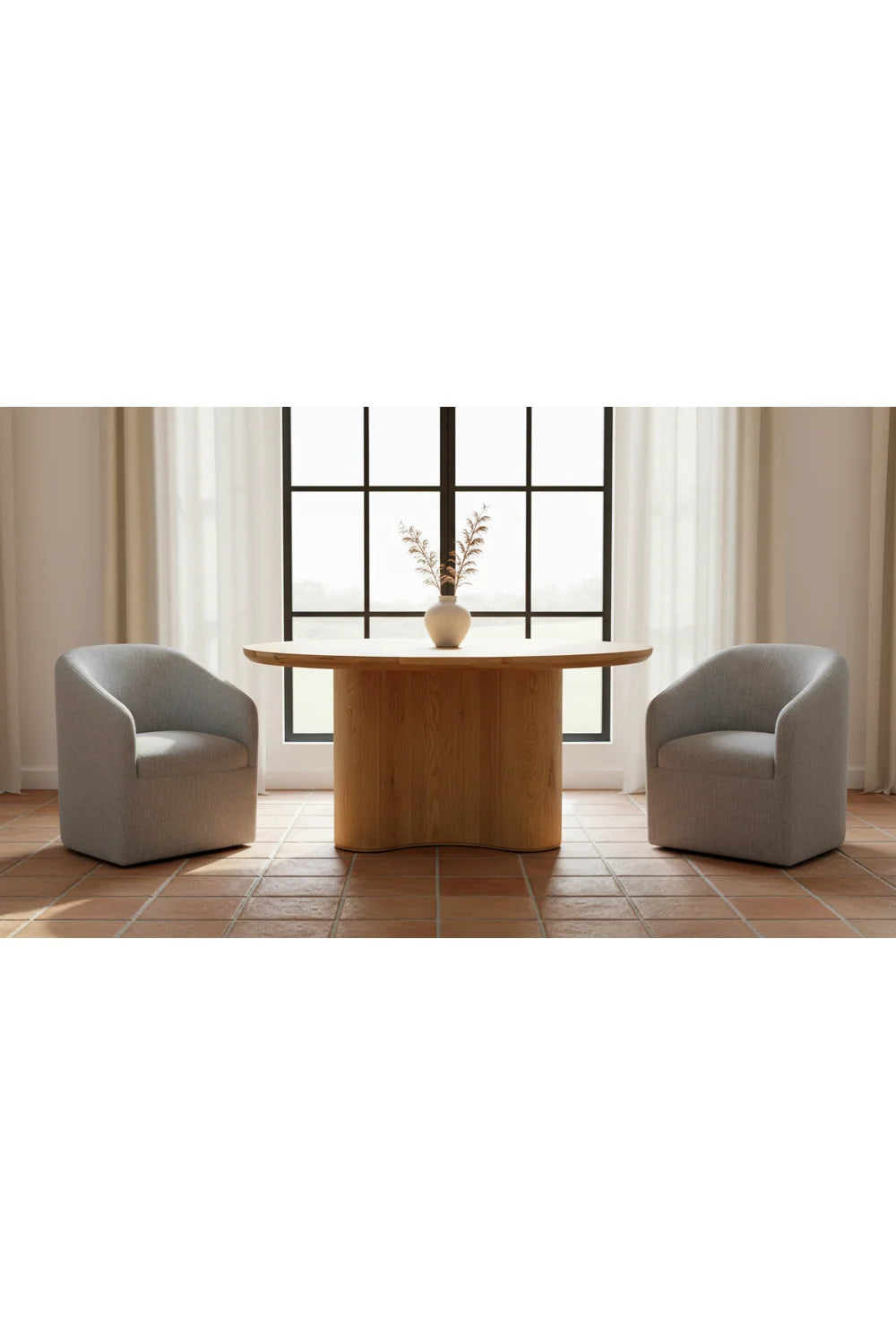 Luxury Upholstered Fabric Modern Dining Armchair European Style for Villa
