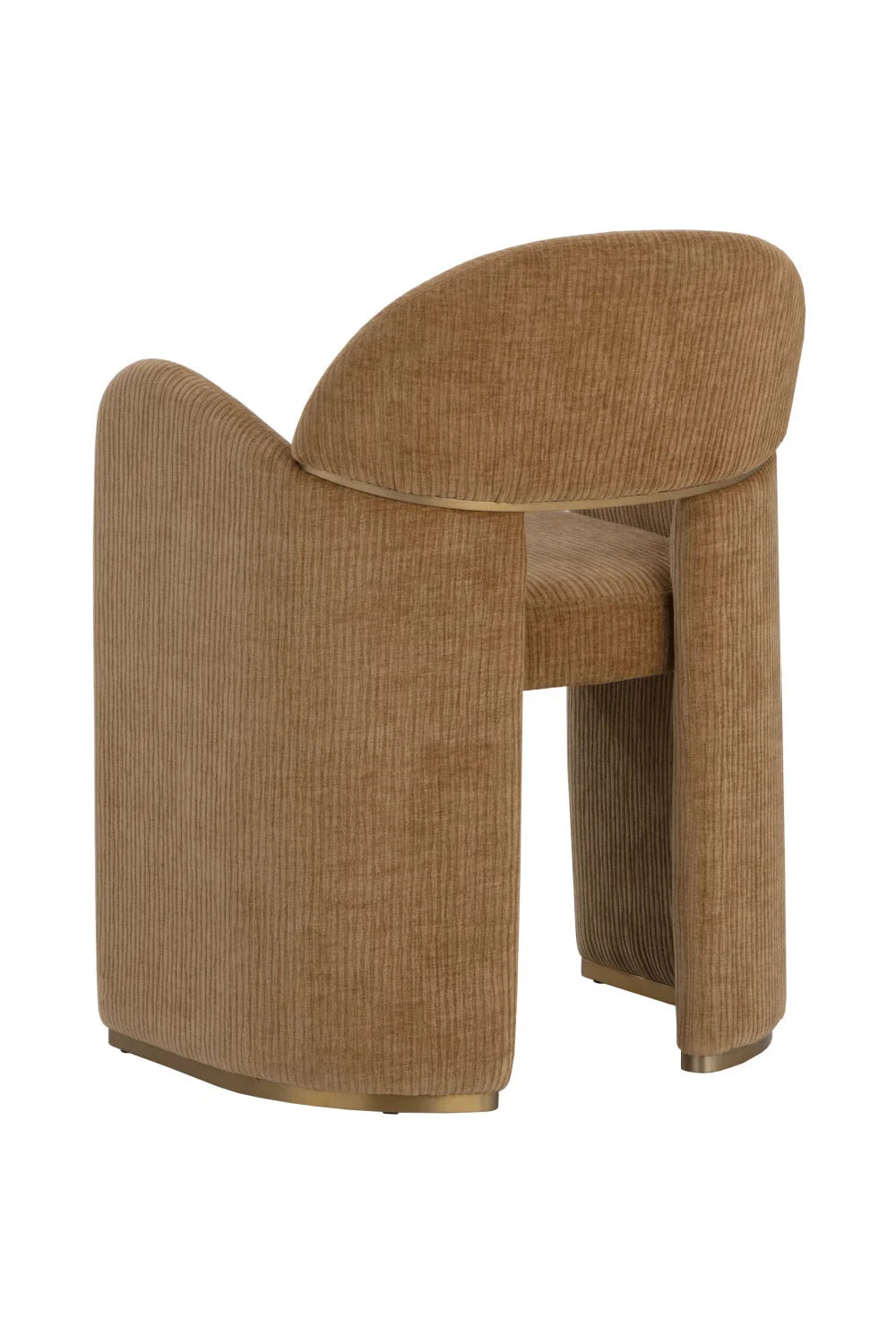 Luxury Upholstered Fabric Modern Dining Armchair European Style for Villa