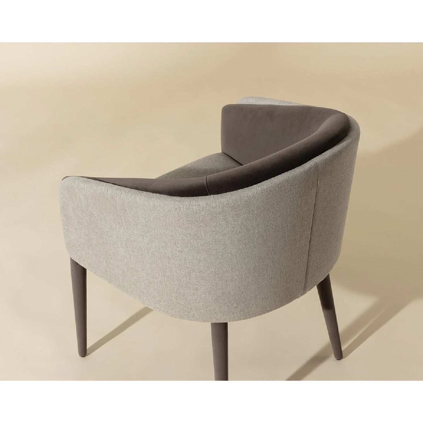 Luxury Upholstered Fabric Modern Dining Armchair European Style for Villa