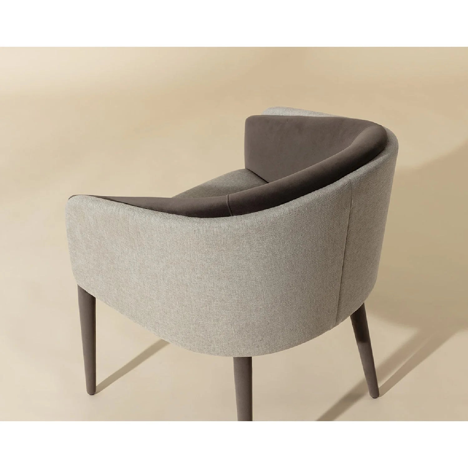 Luxury Upholstered Fabric Modern Dining Armchair European Style for Villa