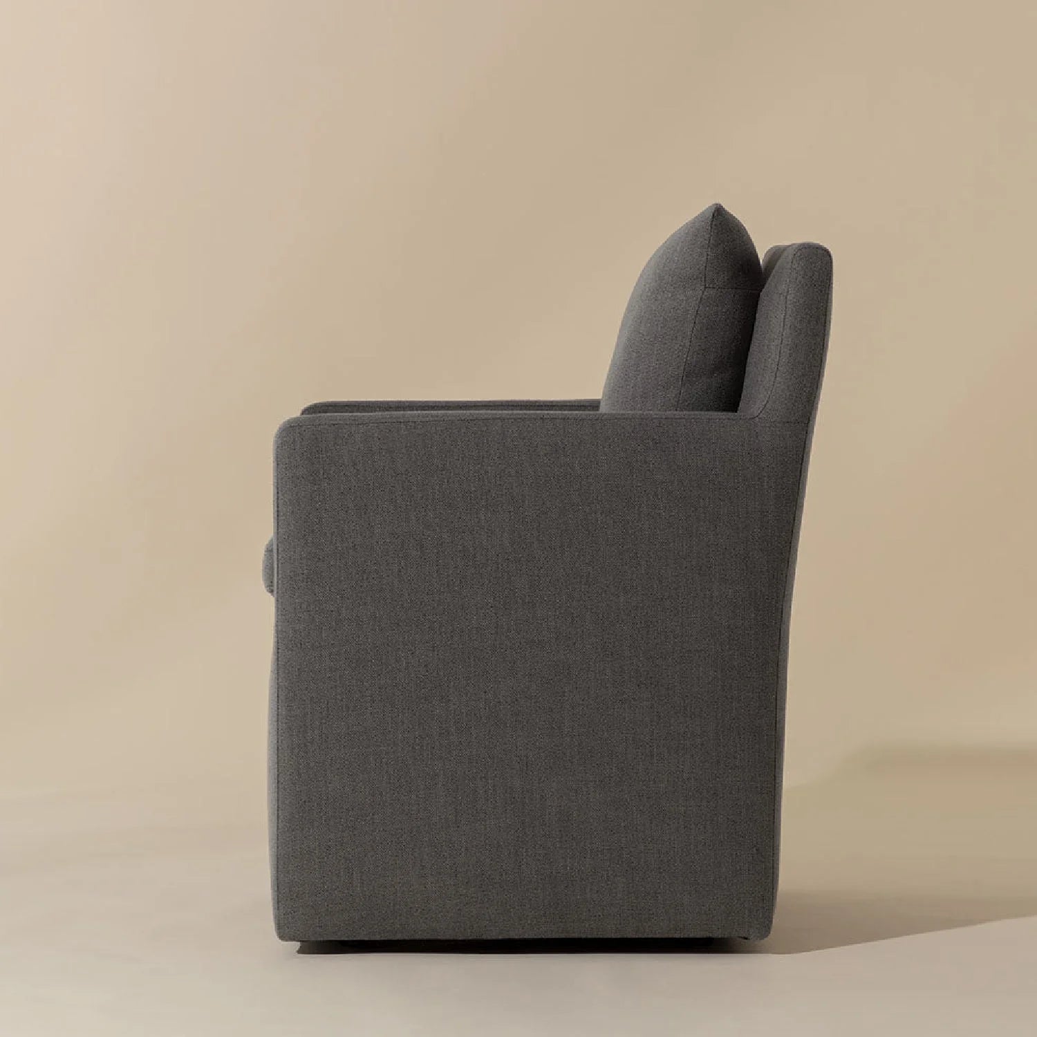Luxury Upholstered Fabric Modern Dining Armchair European Style for Villa