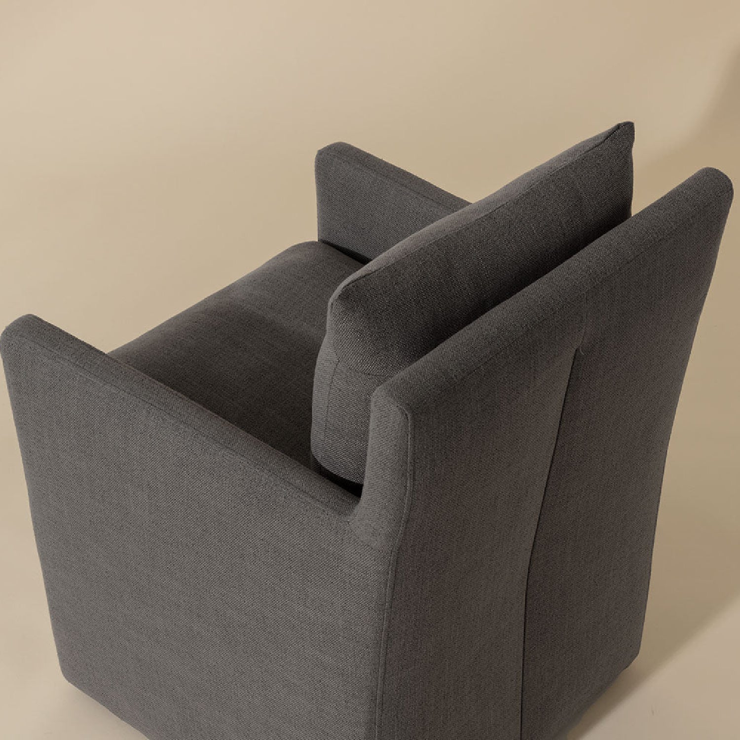 Luxury Upholstered Fabric Modern Dining Armchair European Style for Villa