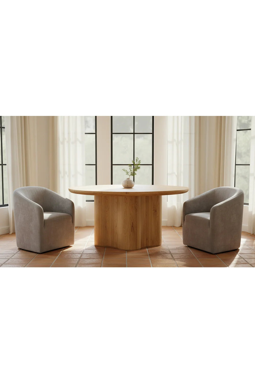 Luxury Upholstered Fabric Modern Dining Armchair European Style for Villa