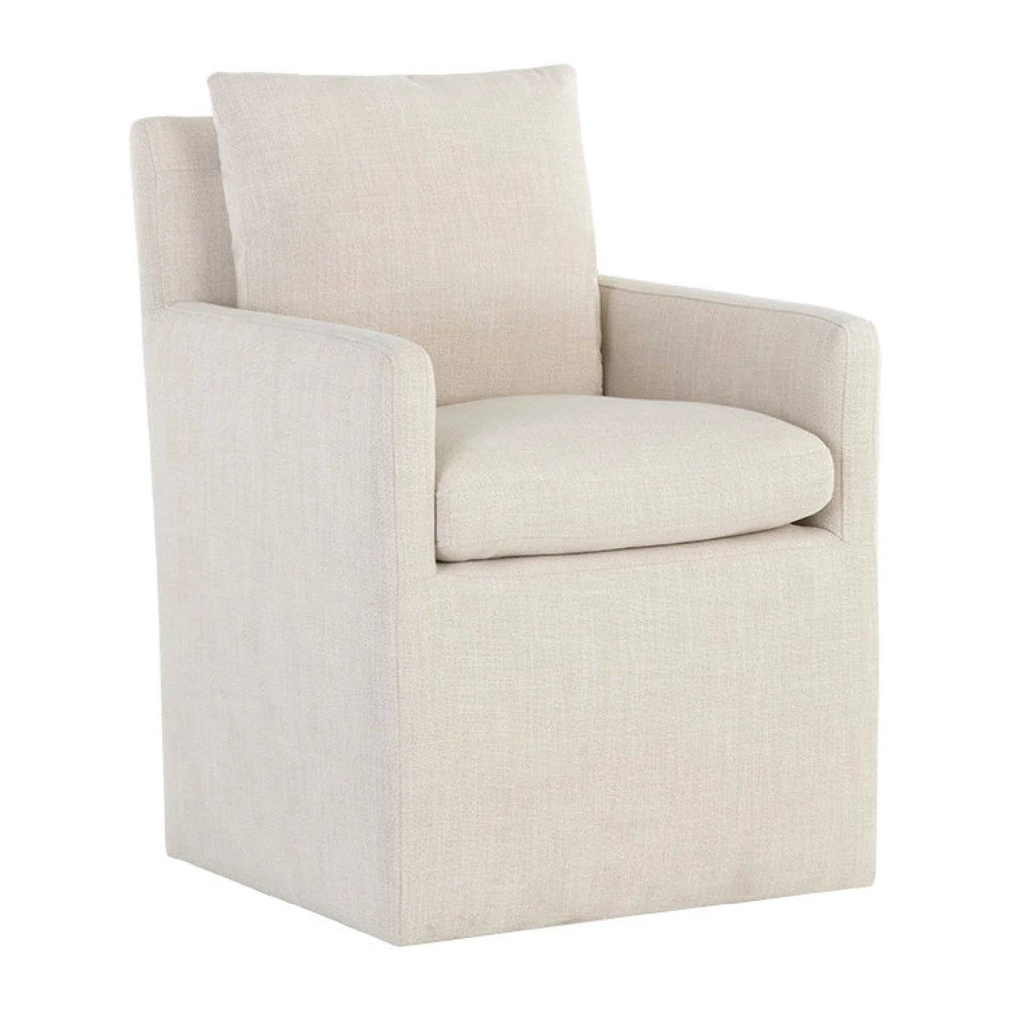 Luxury Upholstered Fabric Modern Dining Armchair European Style for Villa