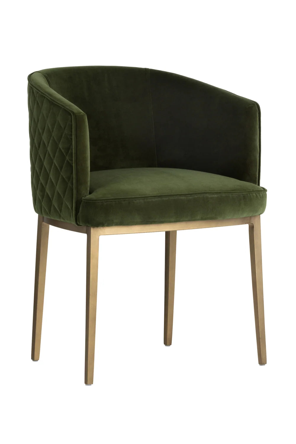 Luxury Upholstered Fabric Modern Dining Armchair European Style for Villa