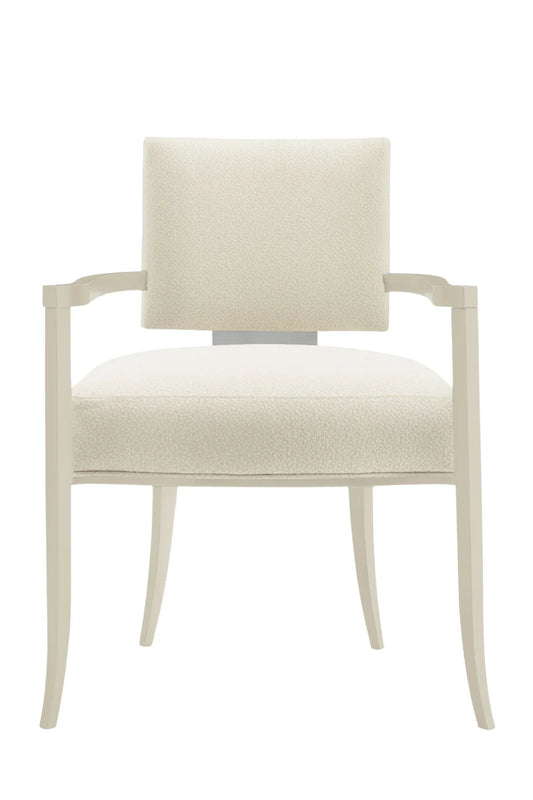 Luxury Upholstered Fabric Modern Dining Armchair European Style for Villa