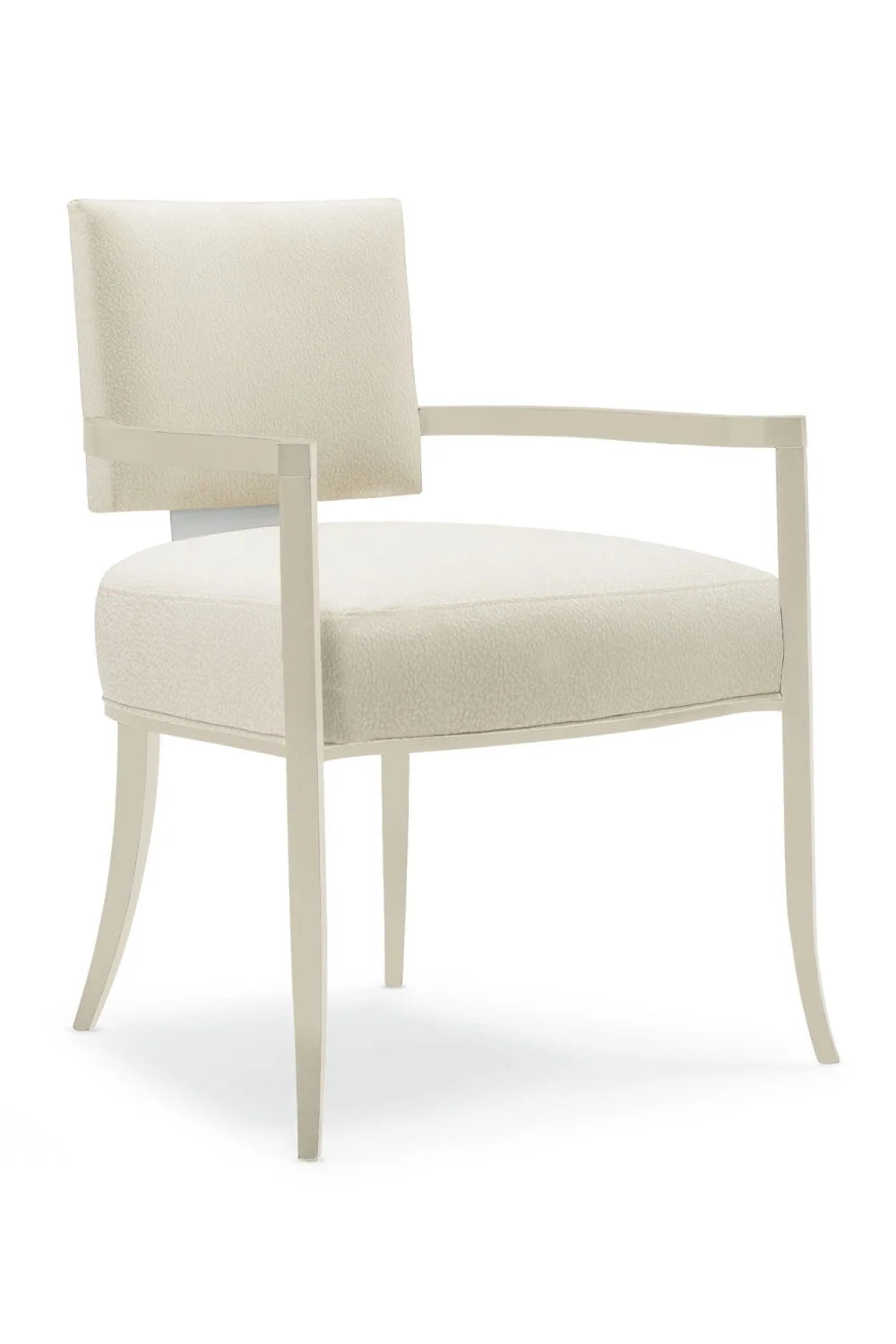 Luxury Upholstered Fabric Modern Dining Armchair European Style for Villa