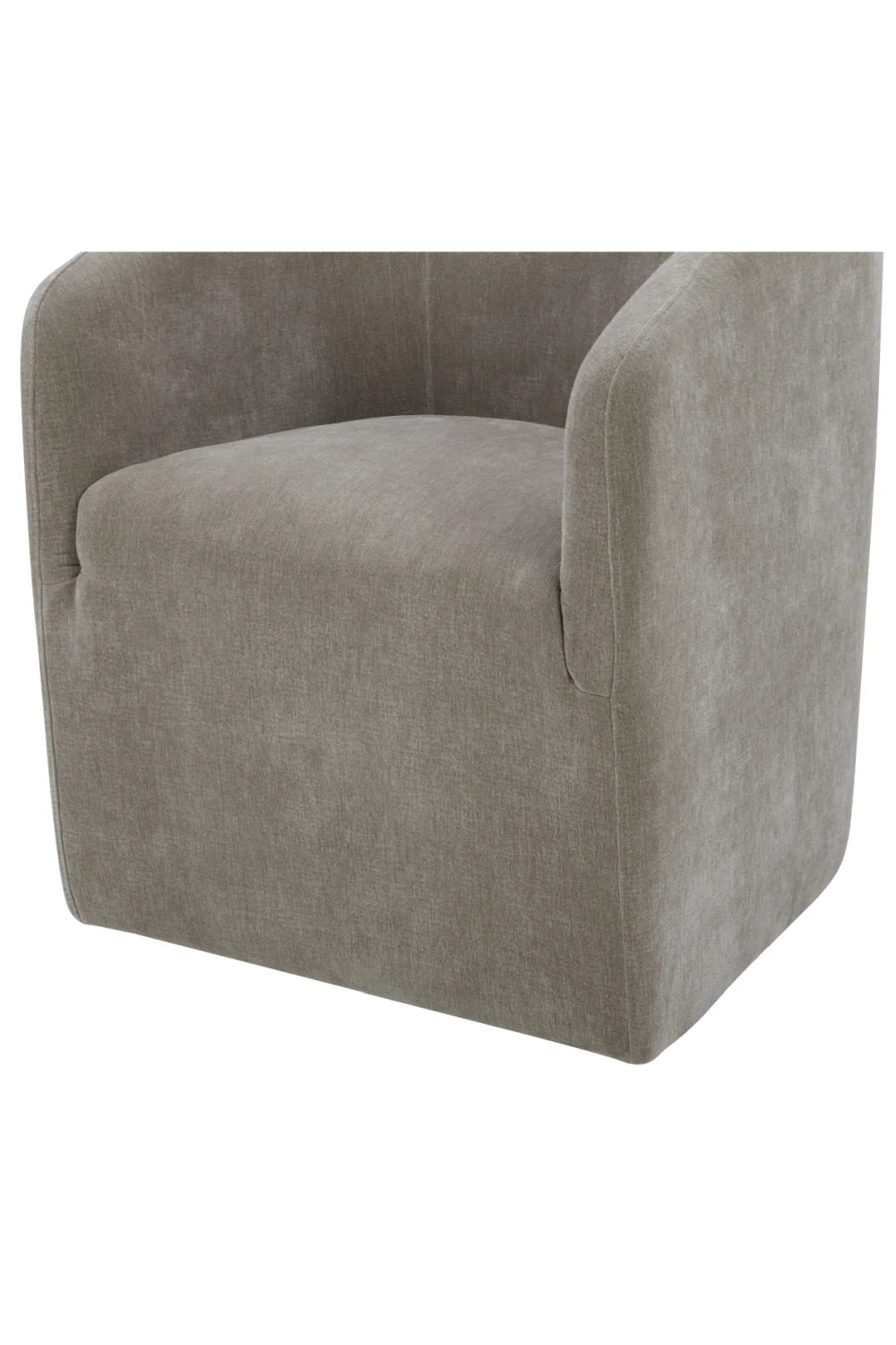 Luxury Upholstered Fabric Modern Dining Armchair European Style for Villa