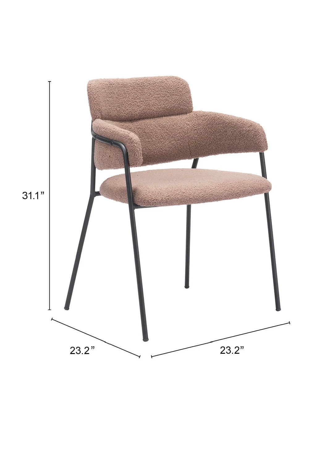 Luxury Upholstered Fabric Modern Dining Armchair European Style for Villa
